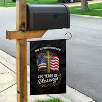 One Nation Under God USA 250th Anniversary Garden Flag 250 Years of Blessings 1776 2026 Patriotic Faith