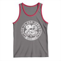 Lucky Is For Heretics Skull Shamrock Tank Top Proverbs 16:33 Christian St Patricks Day Statement