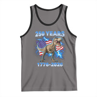 Funny Patriotic Dino Rex 250 Years 1776 2026 Tank Top Dinosaur USA Flag America 250th Anniversary Celebration