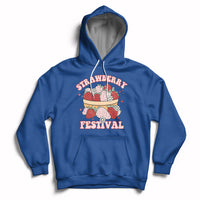 Retro Strawberry Festival Fruit Lover Botanical Fruit Strawberry Lovers Hoodie, Strawberry Shirt, Spring Season Shirt Hoodie - Wonder Print Shop