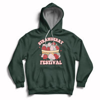 Retro Strawberry Festival Fruit Lover Botanical Fruit Strawberry Lovers Hoodie, Strawberry Shirt, Spring Season Shirt Hoodie - Wonder Print Shop