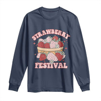 Strawberry Festival Long Sleeve Shirt Retro Strawberries Fruit Lover