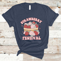 Retro Strawberry Festival Fruit Lover Botanical Fruit Strawberry Lovers T-shirt, Strawberry Shirt, Spring Season Shirt T-Shirt - Wonder Print Shop