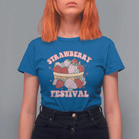 Strawberry Festival T Shirt For Women Retro Strawberries Fruit Lover