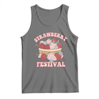 Strawberry Festival Tank Top Retro Strawberries Fruit Lover
