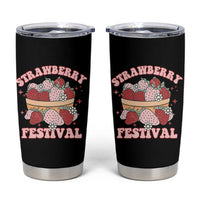 Strawberry Festival Tumbler Cup Retro Strawberries Fruit Lover