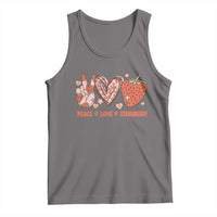 Strawberry Festival Tank Top Peace Love Strawberry Cute Fruit Lover