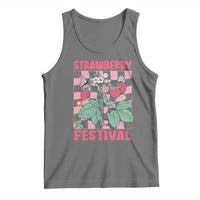 Strawberry Festival Tank Top Fruit Lover Botanical Retro Groovy