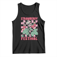 Strawberry Festival Tank Top Fruit Lover Botanical Retro Groovy