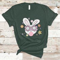 Retro Cute Easter Bunny Head Glasses Bubblegum Easter Day T-Shirt - Wonder Print Shop