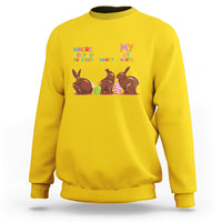 My Butt Hurts What Where Easter Chocolate Bunny Funny Easter Sweatshirt - Wonder Print Shop