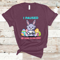 I Paused My Game To Egg Hunt Funny Easter Gamer Boys Kids T-Shirt - Wonder Print Shop