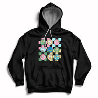 Retro Happy Easter Cute Easter Bunny Easter Eggs Hunting Hoodie - Wonder Print Shop