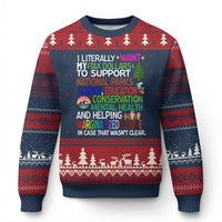 I Literally Want My Tax Dollars To Support National Park Ugly Christmas Sweater - Wonder Print Shop