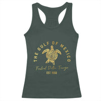 Gulf Of Mexico Turtle Racerback Tank Top Foxtrots Deltas Tangos