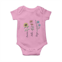 Floral FDT Foxtrot Delta Tango Baby Onesie Funny Offensive Retro