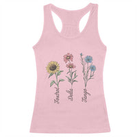 Floral FDT Foxtrot Delta Tango Racerback Tank Top Funny Offensive Retro