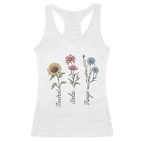 Floral FDT Foxtrot Delta Tango Racerback Tank Top Funny Offensive Retro