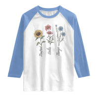 Floral FDT Foxtrot Delta Tango Raglan Shirt Funny Offensive Retro