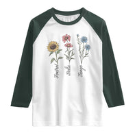 Floral FDT Foxtrot Delta Tango Raglan Shirt Funny Offensive Retro