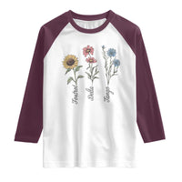 Floral FDT Foxtrot Delta Tango Raglan Shirt Funny Offensive Retro