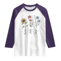 Floral FDT Foxtrot Delta Tango Raglan Shirt Funny Offensive Retro