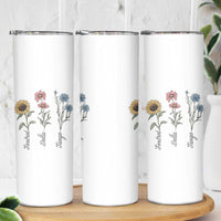 Floral FDT Foxtrot Delta Tango Skinny Tumbler Funny Offensive Retro