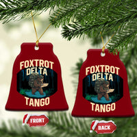Foxtrots Deltas Tangos Funny Bear Resist Ceramic Ornament Protect Our National Parks - Wonder Print Shop
