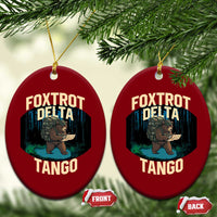 Foxtrots Deltas Tangos Funny Bear Resist Ceramic Ornament Protect Our National Parks - Wonder Print Shop