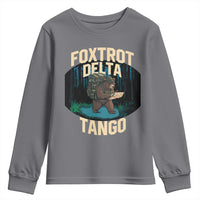 Foxtrots Deltas Tangos Funny Bear Resist Youth Sweatshirt Protect Our National Parks