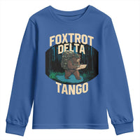 Foxtrots Deltas Tangos Funny Bear Resist Youth Sweatshirt Protect Our National Parks