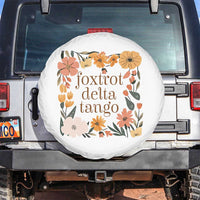 Foxtrots Deltas Tangos Boho Floral Spare Tire Cover Funny Offensive