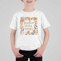 Foxtrots Deltas Tangos Boho Floral T Shirt For Kid Funny Offensive Retro