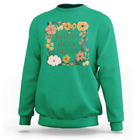 Foxtrots Deltas Tangos Boho Floral Sweatshirt Funny Offensive Retro