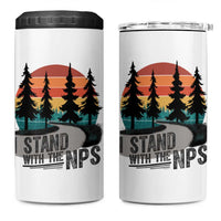 I Stand With The NPS 4 in 1 Can Cooler Tumbler National Park Support Park Rangers