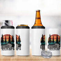 I Stand With The NPS 4 in 1 Can Cooler Tumbler National Park Support Park Rangers