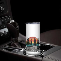 I Stand With The NPS Skinny Tumbler National Park Support Park Rangers