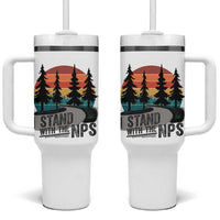 I Stand With The NPS Tumbler With Handle National Park Support Park Rangers