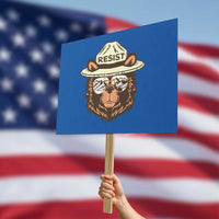Resist Bear Retro Vintage Protest Sign - Wonder Print Shop