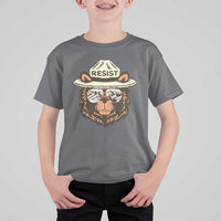 Resist Bear Retro Vintage T Shirt For Kid