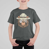 Resist Bear Retro Vintage T Shirt For Kid