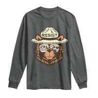 Resist Bear Retro Vintage Long Sleeve Shirt