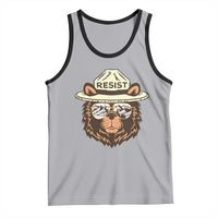 Resist Bear Retro Vintage Tank Top