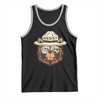 Resist Bear Retro Vintage Tank Top
