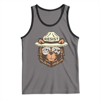 Resist Bear Retro Vintage Tank Top