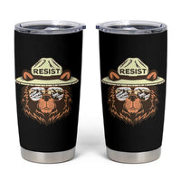 Resist Bear Retro Vintage Tumbler Cup