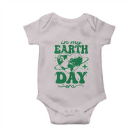 In My Earth Day Era Baby Onesie Cute Groovy Planet Heart