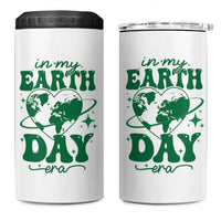 In My Earth Day Era 4 in 1 Can Cooler Tumbler Cute Groovy Planet Heart