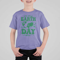 In My Earth Day Era T Shirt For Kid Cute Groovy Planet Heart