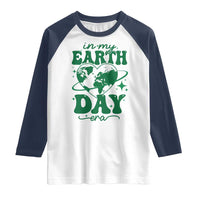 In My Earth Day Era Raglan Shirt Cute Groovy Planet Heart